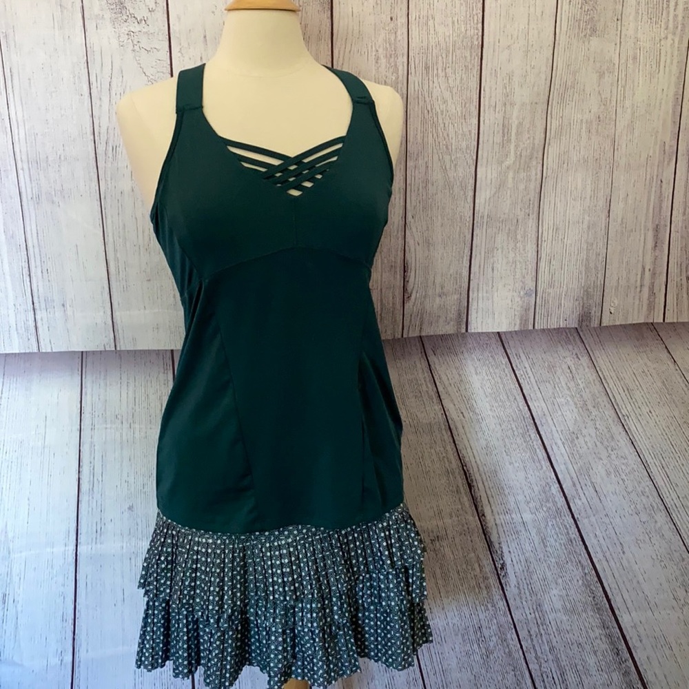 Lucky in Love hunter green size Large tennis set
